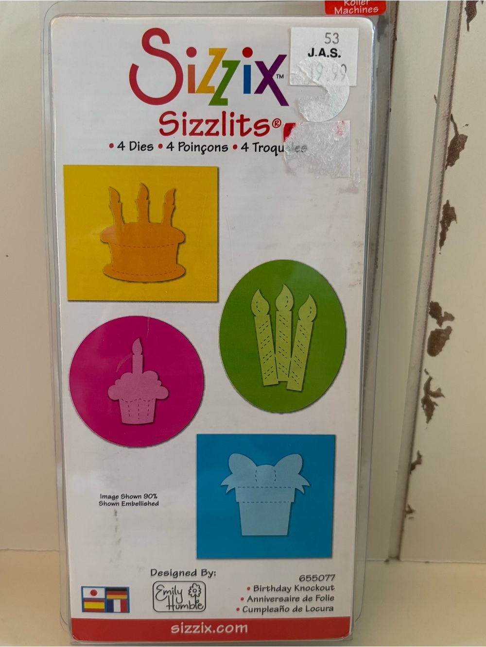 2 New Sizzix Sizzlits Die Cut Sets: Birthday & Floral - Picture 3 of 4